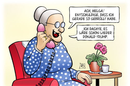 Cartoon: Trump-Telefonate (medium) by Harm Bengen tagged brüllen,schreien,telefonate,donald,trump,präsident,usa,susemil,harm,bengen,cartoon,karikatur,brüllen,schreien,telefonate,donald,trump,präsident,usa,susemil,harm,bengen,cartoon,karikatur