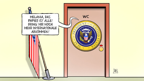 Cartoon: Trump-WC (medium) by Harm Bengen tagged melania,papier,internationale,abkommen,wc,klimapolitik,präsident,trump,pariser,klimaschutzabkommen,klimawandel,harm,bengen,cartoon,karikatur,melania,papier,internationale,abkommen,wc,klimapolitik,präsident,trump,pariser,klimaschutzabkommen,klimawandel,harm,bengen,cartoon,karikatur