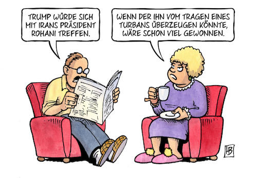 Trump und Rohani