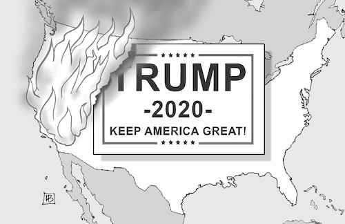 Trump und Waldbrände