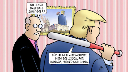 Trumps Zollstock