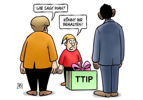 Cartoon: TTIP-Geschenk (medium) by Harm Bengen tagged obama,usa,präsident,ttip,freihandelsabkommen,hannover,messe,deutschland,besuch,merkel,geschenk,harm,bengen,cartoon,karikatur,obama,usa,präsident,ttip,freihandelsabkommen,hannover,messe,deutschland,besuch,merkel,geschenk,harm,bengen,cartoon,karikatur