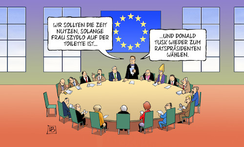 Cartoon: Tusk-Wiederwahl (medium) by Harm Bengen tagged tusk,wiederwahl,polen,szydlo,toilette,donald,ratspraesident,wahl,eu,europa,gipfel,harm,bengen,cartoon,karikatur,tusk,wiederwahl,polen,szydlo,toilette,donald,ratspraesident,wahl,eu,europa,gipfel,harm,bengen,cartoon,karikatur