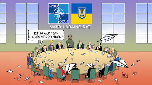 Cartoon: Ukraine-Luftverteidigung (medium) by Harm Bengen tagged papierflieger,selenskyj,nato,brüssel,luftverteidigung,kampfflugzeuge,kampfjets,krieg,ukraine,russland,harm,bengen,cartoon,karikatur,papierflieger,selenskyj,nato,brüssel,luftverteidigung,kampfflugzeuge,kampfjets,krieg,ukraine,russland,harm,bengen,cartoon,karikatur