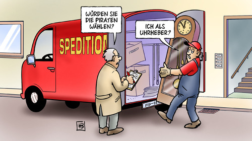 Cartoon: Urheber (medium) by Harm Bengen tagged urheber,piraten,partei,waehlen,wahl,landtagswahl,bundestagswahl,umfragen,trend,parteitag,copyright,urheberschutz,geistiges,eigentum,klauen,uhr,standuhr,spedition,umzug,lkw,moebelpacker,urheber,piratenpartei,wahl,landtagswahl,bundestagswahl,umfragen,trend,parteitag,copyright,urheberschutz,urheberrecht,uhr