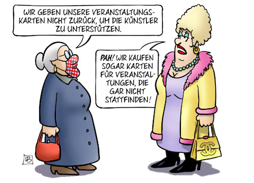 Cartoon: Veranstaltungskarten (medium) by Harm Bengen tagged veranstaltungskarten,veranstaltungskarten