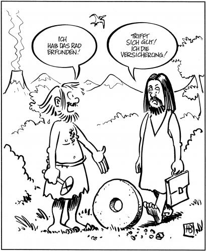 Cartoon: Versicherung (medium) by Harm Bengen tagged 