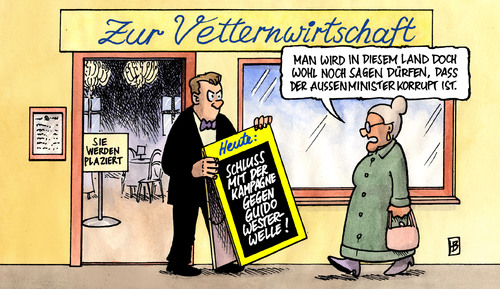 Vetternwirtschaft Von Harm Bengen Politik Cartoon Toonpool