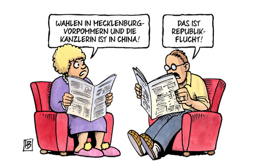 Cartoon: Wahl MV (medium) by Harm Bengen tagged vorpommern,mecklenburg,landtagswahlen,karikatur,cartoon,bengen,harm,republikflucht,ddr,zeitung,merkel,china,kanzlerin,landtagswahlen,mecklenburg,vorpommern,kanzlerin,china,merkel,zeitung,ddr,republikflucht,harm,bengen,cartoon,karikatur