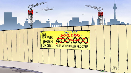 Cartoon: Wohnungsbauziel (medium) by Harm Bengen tagged geywitz,wohnungsbauziel,wohnungsbauministerin,wohnungen,abstriche,soziales,mieten,wohnraum,bauen,harm,bengen,cartoon,karikatur,geywitz,wohnungsbauziel,wohnungsbauministerin,wohnungen,abstriche,soziales,mieten,wohnraum,bauen,harm,bengen,cartoon,karikatur