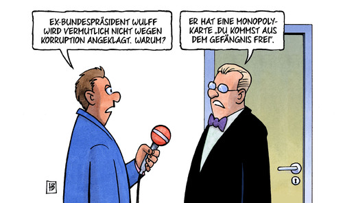 Wulff-Anklage von Harm Bengen | Politik Cartoon | TOONPOOL