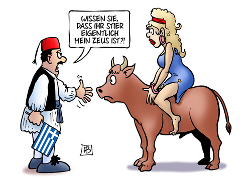 Cartoon: Zeus-Stier (medium) by Harm Bengen tagged europa,stier,zeus,sagen,sondergipfel,grexit,troika,institutionen,eu,ezb,iwf,griechenland,pleite,schulden,harm,bengen,cartoon,karikatur,europa,stier,zeus,sagen,sondergipfel,grexit,troika,institutionen,eu,ezb,iwf,griechenland,pleite,schulden,harm,bengen,cartoon,karikatur