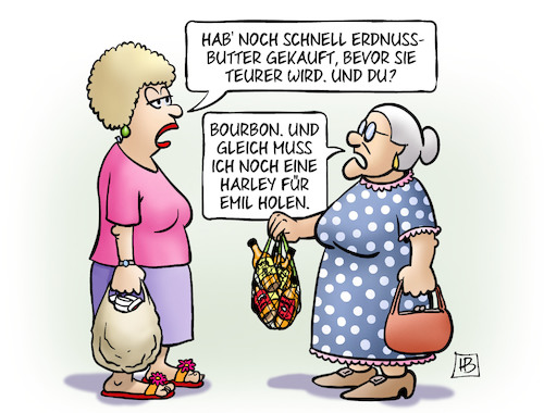 Cartoon: Zoll und Haben (medium) by Harm Bengen tagged strafzölle,zoll,usa,trump,erdnussbutter,teurer,bourbon,harley,susemil,netz,harm,bengen,cartoon,karikatur,strafzölle,zoll,usa,trump,erdnussbutter,teurer,bourbon,harley,susemil,netz,harm,bengen,cartoon,karikatur