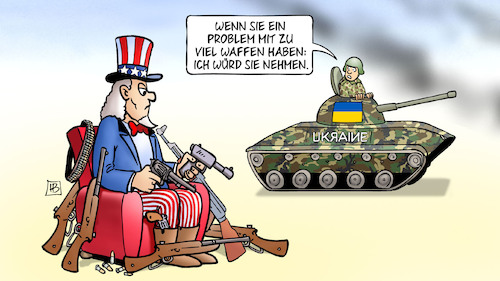 Cartoon: Zu viel Waffen (medium) by Harm Bengen tagged problem,waffen,uncle,sam,waffengesetze,usa,texas,uvalde,schulmassaker,amoklauf,kinder,russland,ukraine,krieg,harm,bengen,cartoon,karikatur,problem,waffen,uncle,sam,waffengesetze,usa,texas,uvalde,schulmassaker,amoklauf,kinder,russland,ukraine,krieg,harm,bengen,cartoon,karikatur