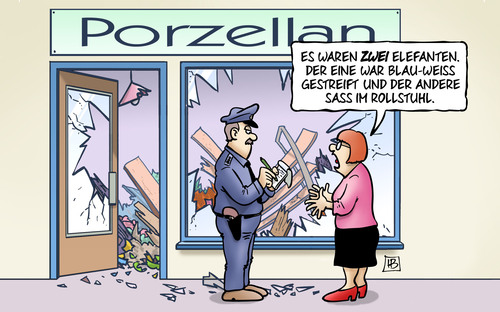 Cartoon: Zwei Elefanten (medium) by Harm Bengen tagged porzellan,porzellanladen,elefanten,rollstuhl,finanzen,grexit,kammenos,schaeuble,finanzminister,schulden,deutschland,institutionen,hilfe,griechen,eurozone,ezb,iwf,troika,eu,euro,europa,griechenland,harm,bengen,cartoon,karikatur,porzellan,porzellanladen,elefanten,rollstuhl,finanzen,grexit,kammenos,schaeuble,finanzminister,schulden,deutschland,institutionen,hilfe,griechen,eurozone,ezb,iwf,troika,eu,euro,europa,griechenland,harm,bengen,cartoon,karikatur