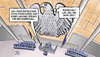 Cartoon: Bundestagsinteresse (small) by Harm Bengen tagged bertelsmann,studie,interessieren,interesse,desinteresse,bundestag,parlament,adler,bundesadler,harm,bengen,cartoon,karikatur