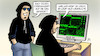 Cartoon: CDU-Cyberangriff (small) by Harm Bengen tagged cyberangriff,cdu,hacker,internet,computer,windows,95,harm,bengen,cartoon,karikatur