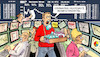 Cartoon: DAX und Coronavirus (small) by Harm Bengen tagged dax,börse,desinfektionsmittel,wirtschaft,coronavirus,krankheit,pandemie,panik,sterne,europa,mundschutz,harm,bengen,cartoon,karikatur