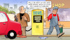 Cartoon: Dieselpreis (small) by Harm Bengen tagged dieselpreis,spritpreise,tankstelle,geld,kfz,auto,wagen,zahlung,harm,bengen,cartoon,karikatur