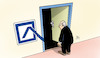 Cartoon: Dt. Bank-Aktie (small) by Harm Bengen tagged deutsche,bank,aktie,absturz,keller,harm,bengen,cartoon,karikatur