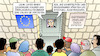 Cartoon: EU-Migrationspolitik (small) by Harm Bengen tagged eu,europa,tor,tür,festung,migrationspolitik,zaunbauer,maurer,überwachungstechniker,flüchtlinge,fachkräfte,abschottung,kampfpiloten,panzerfahrer,gipfel,krieg,ukraine,russland,harm,bengen,cartoon,karikatur