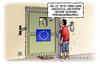 Cartoon: Europa mit Friedensnobelpreis (small) by Harm Bengen tagged europa,eu,friedensnobelpreis,oslo,verleihung,2012,festung,flüchtlingspolitik,asyl,aussengrenzen,ausgrenzen,schengen,harm,bengen,cartoon,karikatur