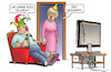 Cartoon: Fast geschafft (small) by Harm Bengen tagged fasching,fastnacht,karneval,tv,harm,bengen,cartoon,karikatur