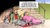 Cartoon: Frisches Geld (small) by Harm Bengen tagged geträumt,markt,ezb,märkte,geld,geflutet,ankauf,staatsanleihen,inflation,deflation,bettler,obdachlos,armut,brücke,harm,bengen,cartoon,karikatur