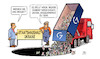 Cartoon: G7 und Ukraine (small) by Harm Bengen tagged staatshaushalt,g7,lastwagen,lkw,kipper,loch,geld,russland,ukraine,krieg,harm,bengen,cartoon,karikatur
