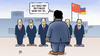 Cartoon: Gabriel in China (small) by Harm Bengen tagged gabriel,china,oettinger,rede,schlitzaugen,homozwangsehe,kommunisten,wallonie,rassismus,homophobie,harm,bengen,cartoon,karikatur