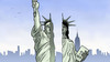Cartoon: Gespaltene USA (small) by Harm Bengen tagged dallas,usa,rassismus,polizeigewalt,waffenrecht,morde,polizisten,schwarze,tod,tot,freiheitsstatue,liberty,harm,bengen,cartoon,karikatur