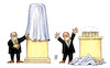 Cartoon: Groko-Denkmal (small) by Harm Bengen tagged groko,denkmal,klein,gross,scheinbar,realität,ergebnis,harm,bengen,cartoon,karikatur