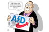 Cartoon: Gütesiegel vom VS (small) by Harm Bengen tagged gütesiegel,verfassungsschutz,beobachtung,gesichert,rechtsextremistisch,stempel,afd,nazis,harm,bengen,cartoon,karikatur