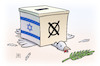 Cartoon: Israel-Wahl (small) by Harm Bengen tagged israel,wahl,likud,block,netanjahu,rechts,friedenstaube,friedensprozess,harm,bengen,cartoon,karikatur