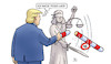 Cartoon: Justitias Schwert (small) by Harm Bengen tagged justitia,schwert,hass,trump,zollpolitik,gerichtsurteil,usa,harm,bengen,cartoon,karikatur