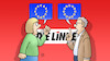 Cartoon: Linke und Europa (small) by Harm Bengen tagged linke,parteitag,europa,wahl,kurs,streit,diskussion,harm,bengen,cartoon,karikatur