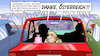 Cartoon: Maut-Klage Österreich (small) by Harm Bengen tagged österreich,deutschland,pkw,maut,eugh,klagen,autofahrer,stau,danke,dobrindt,diskriminierung,ausländer,harm,bengen,cartoon,karikatur