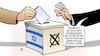 Cartoon: Neuwahl Israel (small) by Harm Bengen tagged wahlurne,zettel,neuwahlen,israel,netanjahu,gantz,harm,bengen,cartoon,karikatur