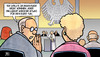 Cartoon: Papst im Bundestag (small) by Harm Bengen tagged papst,bundestag,parlament,rede,religion,kirche,staat,trennung,abgeordnete,euro,geld,krise,beten