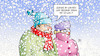 Cartoon: Schnee im Winter (small) by Harm Bengen tagged schnee,winter,unberechenbar,unvorhersehbar,klimawandel,harm,bengen,cartoon,karikatur