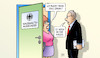 Cartoon: Spahn-Maskendeals (small) by Harm Bengen tagged gesundheitsminister,jens,spahn,masken,deals,haushaltsausschuss,corona,tür,harm,bengen,cartoon,karikatur