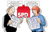 Cartoon: SPD Pessimismus Optimismus (small) by Harm Bengen tagged spd,pessimismus,optimismus,zdf,politbarometer,abgesackt,ard,deutschlandtrend,gestiegen,umfragen,zeitung,harm,bengen,cartoon,karikatur
