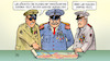 Cartoon: Test-Taktik (small) by Harm Bengen tagged russen,corona,tests,aufhalten,doping,generäle,militärs,planung,landkarte,krieg,russland,ukraine,harm,bengen,cartoon,karikatur