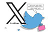 Cartoon: Twitter-Logo (small) by Harm Bengen tagged twitter,logo,musk,chef,vogel,koffer,abgang,harm,bengen,cartoon,karikatur