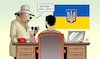 Cartoon: Ukraine-Geheimdienst (small) by Harm Bengen tagged gefeuert,geheimdienst,baer,selenskyj,krieg,ukraine,russland,harm,bengen,cartoon,karikatur