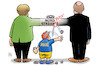 Cartoon: Ukraine wirft Steine (small) by Harm Bengen tagged ukraine,steine,merkel,putin,nordstream2,pipeline,gas,deutschland,russland,harm,bengen,cartoon,karikatur