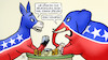 Cartoon: US-Schuldenstreit (small) by Harm Bengen tagged schuldenstreit,schach,spielen,monopoly,pokern,kartenspielen,demokraten,republikaner,esel,elefant,usa,harm,bengen,cartoon,karikatur