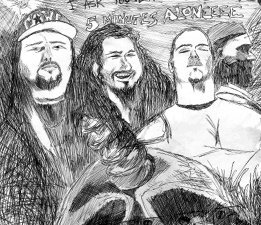 Cartoon: Pantera (medium) by LeMommio tagged pantera,heavy,metal,band