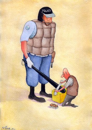 Cartoon: seyran caferli (medium) by caferli tagged police