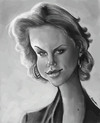 Cartoon: charlize theron (small) by jonesmac2006 tagged charlize,theron,caricature